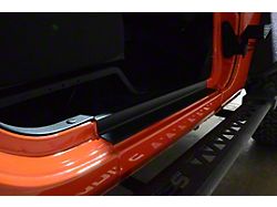 Door Entry Guards; Textured Black (07-18 Jeep Wrangler JK 2-Door)