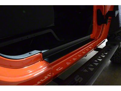 Door Entry Guards; Textured Black (07-18 Jeep Wrangler JK 2-Door)