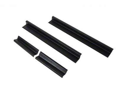 Door Entry Guards; Textured Black (07-18 Jeep Wrangler JK 4-Door)