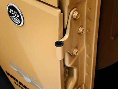 Kentrol 07-18 Jeep Wrangler JK Door Hinge Liners 4 Door - Textured Black