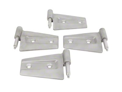 Door Hinge Set; Ready to Paint (07-18 Jeep Wrangler JK 2-Door)