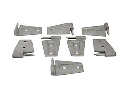 Door Hinge Set; Ready to Paint (07-18 Jeep Wrangler JK 4-Door)