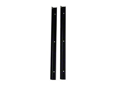 Entry Guard; Black Powder Coated Stainless Steel; Pair (76-95 Jeep CJ5, CJ7, Wrangler YJ)
