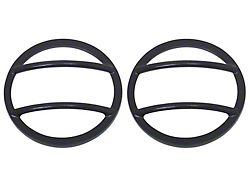 Fog Light Covers; Textured Black (07-18 Jeep Wrangler JK)