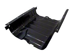 Fuel Tank Skid Plate with Strap; Black Powder Coated Stainless Steel (76-90 Jeep CJ5, CJ7 & Wrangler YJ w/ 15 Gallon Tank)