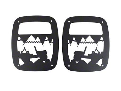 Heritage Tail Light Guards (76-06 Jeep CJ5, CJ7, Wrangler YJ & TJ)