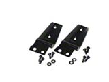 Hood Hinges; Gloss Black (07-18 Jeep Wrangler JK)