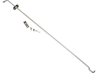 Hood Prop Rod; Polished Stainless Steel (72-86 Jeep CJ5 & CJ7)