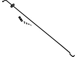 Hood Prop Rod; Black Powder Coated Stainless Steel (97-06 Jeep Wrangler TJ)