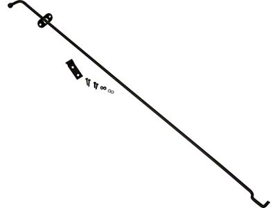 Hood Prop Rod; Black (76-86 Jeep CJ7)
