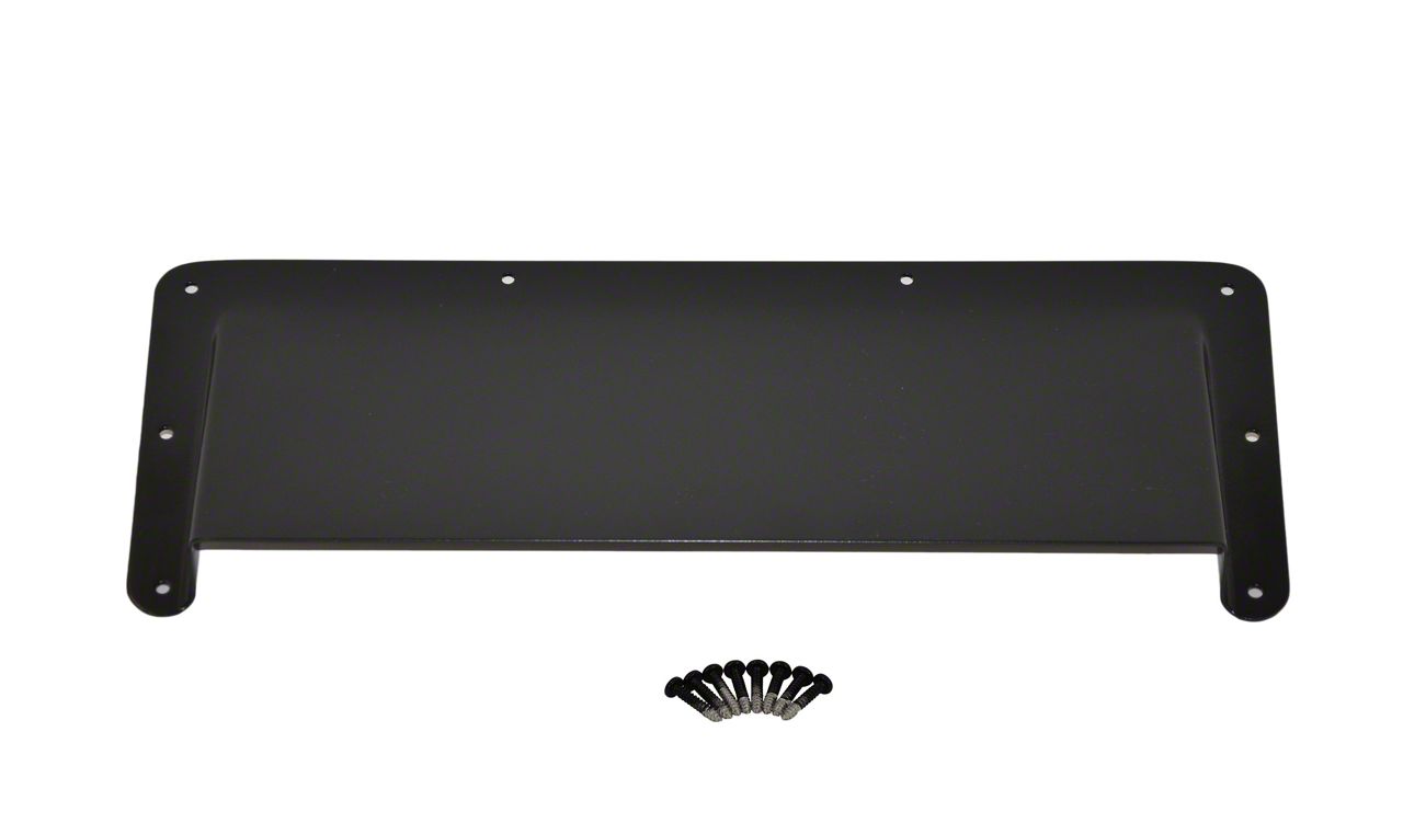 Jeep Wrangler Hood Vent Air Scoop; Black Powder Coated Stainless Steel