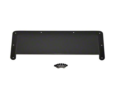 Hood Vent Air Scoop; Black Powder Coated Stainless Steel (78-95 Jeep CJ5, CJ7, Wrangler YJ)