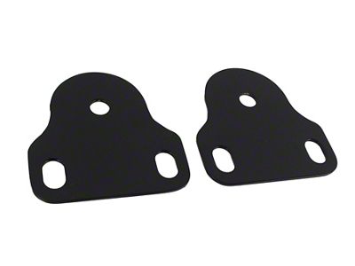 Interior Windshield Bracket; Black Powder Coated Stainless Steel; Pair (76-95 Jeep CJ5, CJ7, Wrangler YJ)