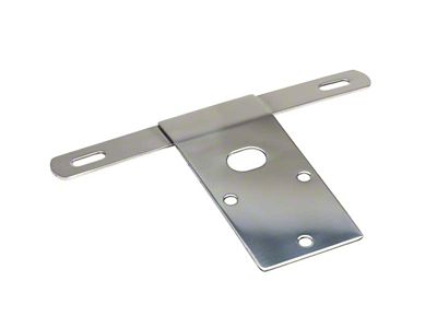 License Plate Bracket; Polished Stainless Steel (76-86 Jeep CJ5 & CJ7)