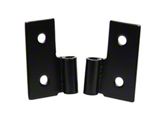 Lower Door Hinge; Black Powder Coated Stainless Steel (76-06 Jeep CJ5, CJ7, Wrangler YJ & TJ)