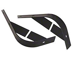 Rear Bumper Guard; Black Powder Coated Stainless Steel; Pair (66-83 Jeep CJ5 & CJ7)
