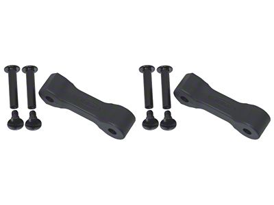 Replacement Hood Hold Downs; Black Polyurethane; Pair (97-06 Jeep Wrangler TJ)