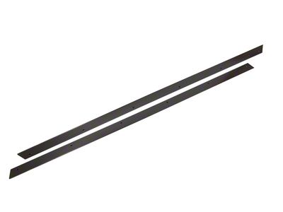 Rocker Panel Guard; Black Powder Coated Stainless Steel; Pair (76-86 Jeep CJ5 & CJ7)