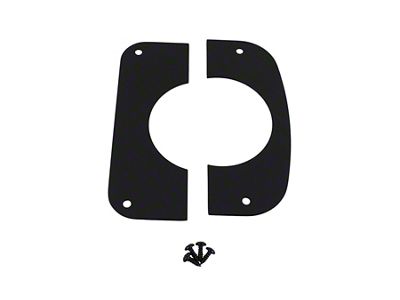 Steering Column Cover; Black Powder Coated Stainless Steel (76-86 Jeep CJ5 & CJ7)