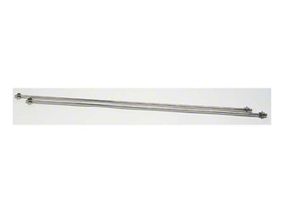 Strut Rod Kit; Polished Stainless Steel (87-95 Jeep Wrangler YJ)