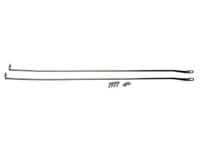 Strut Rod Kit; Polished Stainless Steel (97-06 Jeep Wrangler TJ)