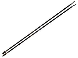 Strut Rod Kit; Black Powder Coated Stainless Steel (72-86 Jeep CJ5 & CJ7)
