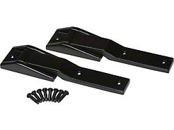 Tailgate Hinge; Black Powder Coated Stainless Steel; Pair (97-06 Jeep Wrangler TJ)