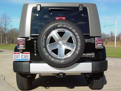 Tailgate Hinges; Polished (07-18 Jeep Wrangler JK)