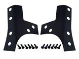 Windshield Support Overlays; Textured Black (07-18 Jeep Wrangler JK)