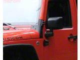 Kentrol Windshield Support; Textured Black (07-18 Jeep Wrangler JK)