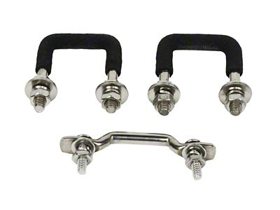 Windshield Tie Down; Polished Stainless Steel (66-86 Jeep CJ5 & CJ7)