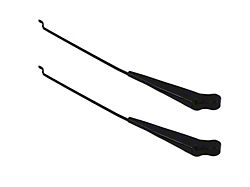 Windshield Wiper Arm; Black Powder Coated Stainless Steel; Pair (68-86 Jeep CJ5 & CJ7)