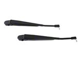 Kentrol Windshield Wiper Arm; Black Powder Coated Stainless Steel; Pair (87-95 Jeep Wrangler YJ)
