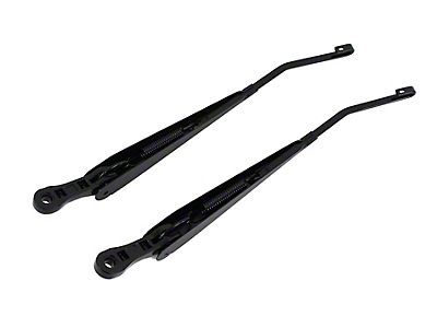 Front Wiper Arm For 1997-2006 Jeep Wrangler TJ - Driver Or Passenger Side, Black Steel, OEM #55155658