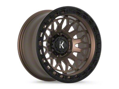 KG1 Forged DIAMONDHEAD Matte Bronze with Black Ring 6-Lug Wheel; 17x9; 0mm Offset (05-15 Tacoma)