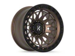 KG1 Forged DIAMONDHEAD Matte Bronze with Black Ring 6-Lug Wheel; 17x9; 0mm Offset (25-26 4Runner)