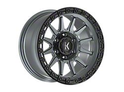 KG1 Forged ADRENALINE Matte Anthracite with Black Ring 6-Lug Wheel; 20x9.5; -12mm Offset (22-26 Bronco Raptor)