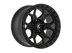 KG1 Forged BISHOP Matte Black with Black Ring 6-Lug Wheel; 17x9; 0mm Offset (21-26 Bronco, Excluding Raptor)