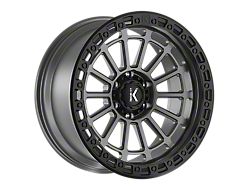 KG1 Forged LIFTER Matte Anthracite with Black Ring 6-Lug Wheel; 20x9.5; -12mm Offset (22-26 Bronco Raptor)