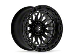KG1 Forged DIAMONDHEAD BEADLOCK Matte Black Wheel; 17x9; -15mm Offset (20-26 Jeep Gladiator JT)