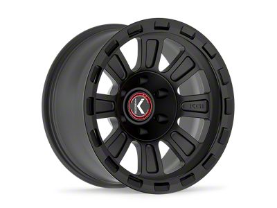KG1 Forged PURGE Matte Black Wheel; 17x9; -12mm Offset (20-26 Jeep Gladiator JT)