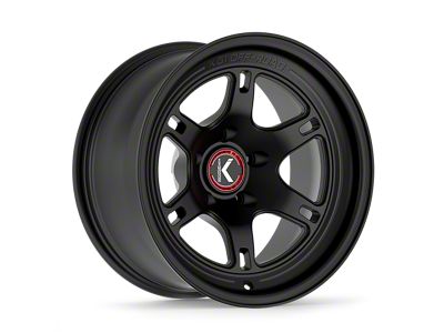 KG1 Forged HERAL Matte Black Wheel; 17x9; -12mm Offset (99-04 Jeep Grand Cherokee WJ)