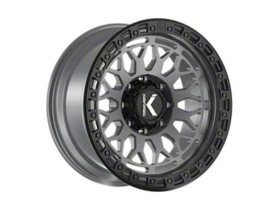 KG1 Forged DIAMONDHEAD Matte Anthracite with Black Ring Wheel; 20x9.5; -12mm Offset (05-10 Jeep Grand Cherokee WK)