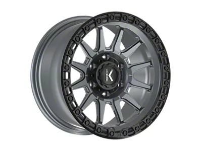 KG1 Forged ADRENALINE Matte Anthracite with Black Ring Wheel; 20x9.5; -12mm Offset (07-18 Jeep Wrangler JK)