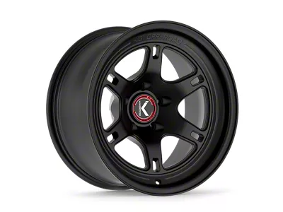 KG1 Forged HERAL Matte Black Wheel; 17x9; -12mm Offset (07-18 Jeep Wrangler JK)