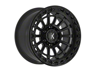 KG1 Forged LIFTER Matte Black Wheel; 17x9; -12mm Offset (07-18 Jeep Wrangler JK)