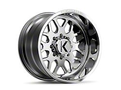 KG1 Forged VETERAN Polished Wheel; 22x14; -76mm Offset (07-18 Jeep Wrangler JK)