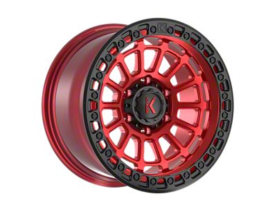 KG1 Forged LIFTER Candy Red with Matte Black Ring 6-Lug Wheel; 17x9; 0mm Offset (24-26 Tacoma)