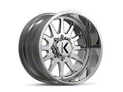 KG1 Forged CLOCKWORK Polished 6-Lug Wheel; 22x10; -24mm Offset (16-24 Titan XD)