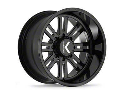 KG1 Forged H8TER Gloss Black 6-Lug Wheel; 22x12; -44mm Offset (16-24 Titan XD)